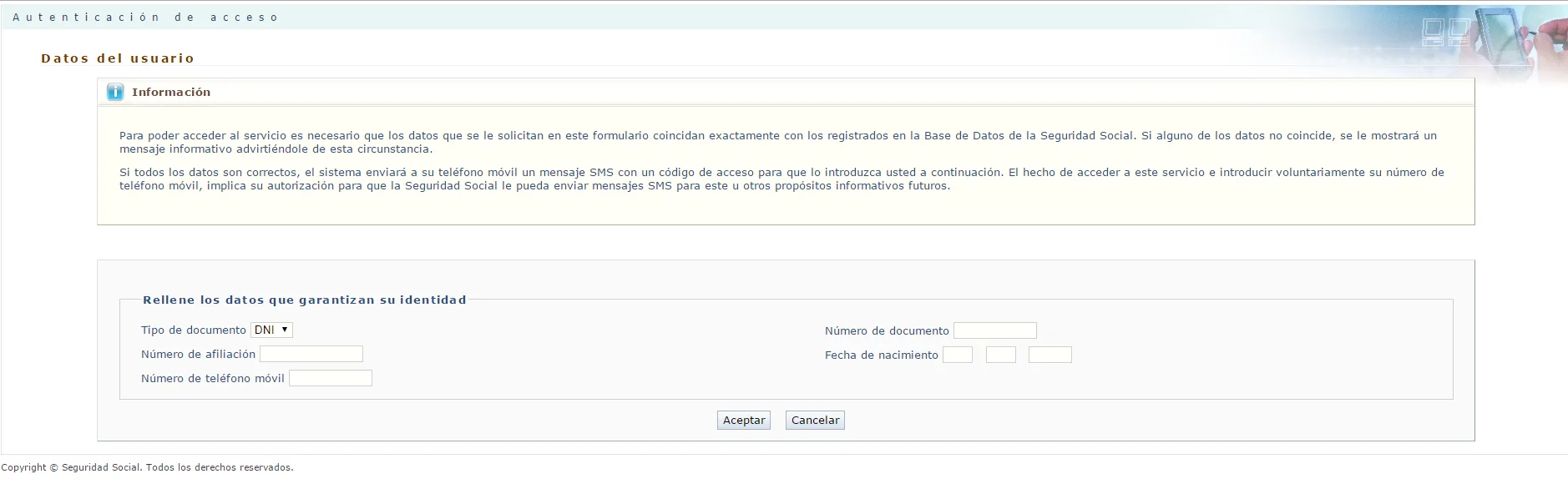 acceder al certificado de vida laboral por sms